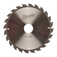 Kreissägeblatt Holz 165/30mm 24Z, Milwaukee