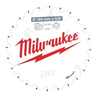 Kreissägeblatt Holz 184/15,87mm 24Z, Milwaukee
