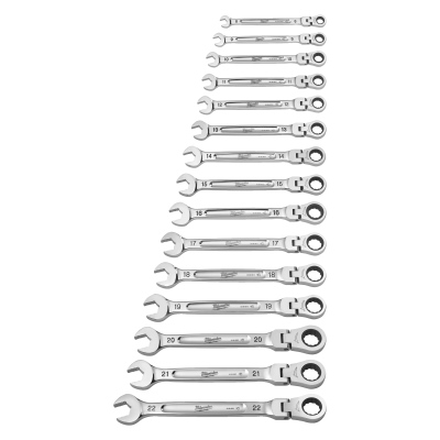 Gelenk-Ratschen-Ring-Maulschlüssel Set, Milwaukee_0