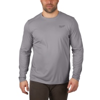 Funktions-Langarm-Shirt Gr. M grau, Milwaukee