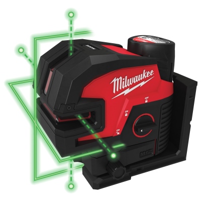Kreuzlinienlaser mit vier Lotpunkten, Milwaukee_3