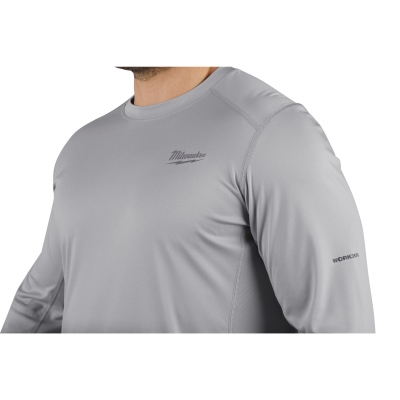 Funktions-Langarm-Shirt Gr. M grau, Milwaukee_3
