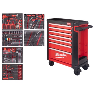 Carrello portautensili 337 pezzi 78 cm rosso_0