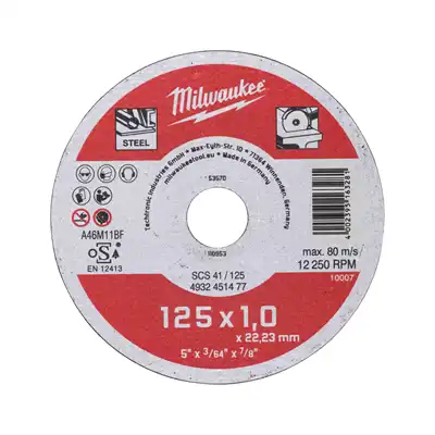 Disque à tronçonner pour métaux SCS 41 / 125x1.0mm_1