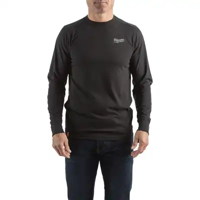 T-Shirt hybride, manches longues S, Milwaukee_1