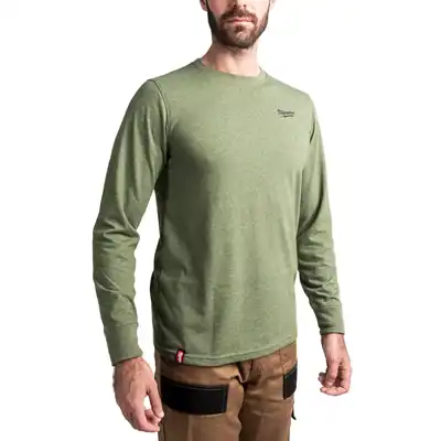 T-Shirt hybride, manches longues S, Milwaukee_2