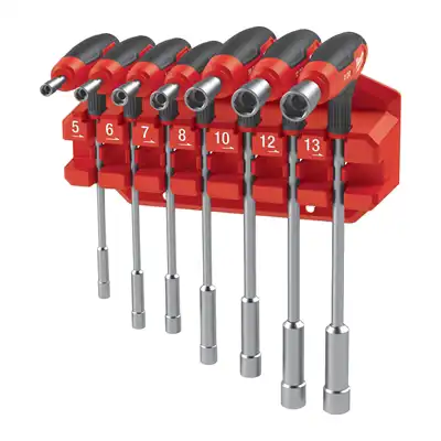 Schraubenzieherset T-Griff Steckschlüssel, 7 tg_2