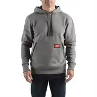 leichter Kapuzenpullover grau M, Milwaukee