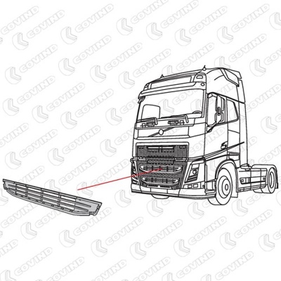 Grille supérieur Radiateur Volvo FH 4_1