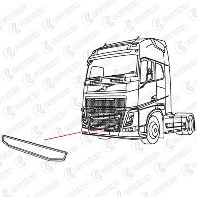 Unterer Zierrahmen Kühlergrill Volvo FH 4_1