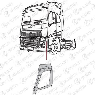 Couvelage de phare gauche Volvo FH 4_1