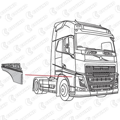 Extension de porte droite pour Volvo FH 4_1