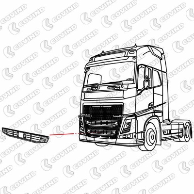 Grigla in acciaio per Radiatore Volvo FH 4_1