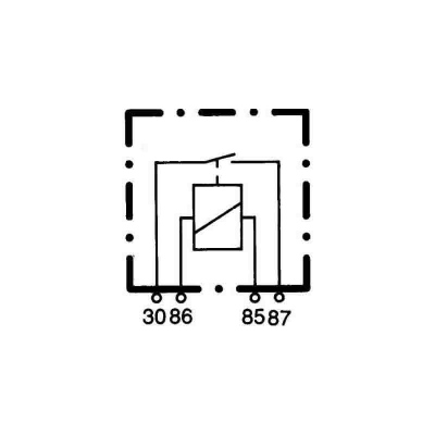 Arbeitskontaktrelais 12V 30A HELLA _1