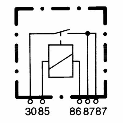 Relais reciproco 24V 20A con supporto HELLA  _2