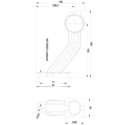 Umrissleuchte LED li. mit Befestigungsarm, 12/24V_3