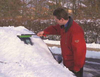 Brosse/Raclette à neige, 490 mm, Dur, Noir_3