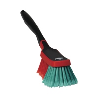 Brosse à jante souple, souple/fleuré, noir