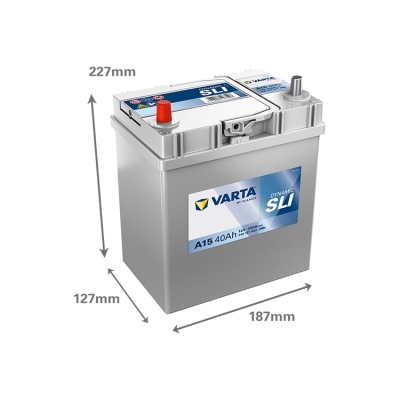Batterie 12V 40Ah 330A, VARTA DYNAMIC SLI_1