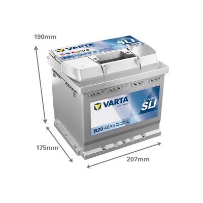 Batterie 12V 45Ah 400A, VARTA DYNAMIC SLI_1