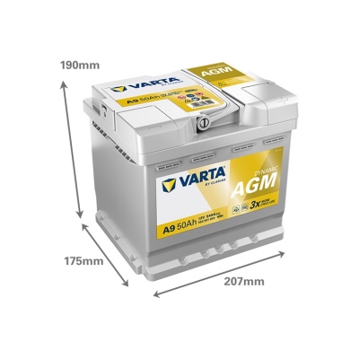 Batteria 12V 50Ah 540A, VARTA DYNAMIC AGM_1