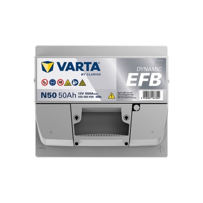 Batterie 12V 50Ah 550A, VARTA DYNAMIC EFB_3
