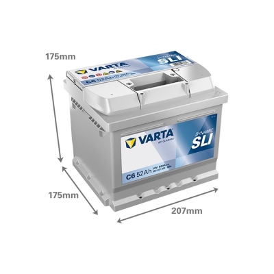 Batteria 12V 52Ah 520A, VARTA DYNAMIC SLI_1
