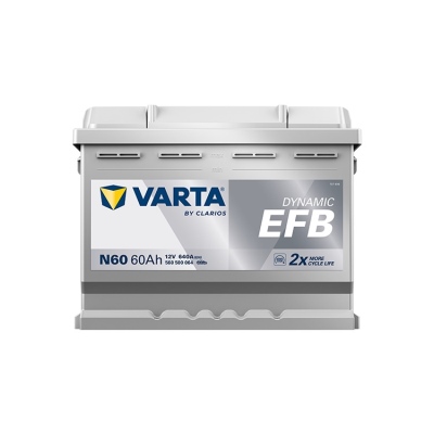 Batterie 12V 60Ah 640A, VARTA DYNAMIC EFB_2