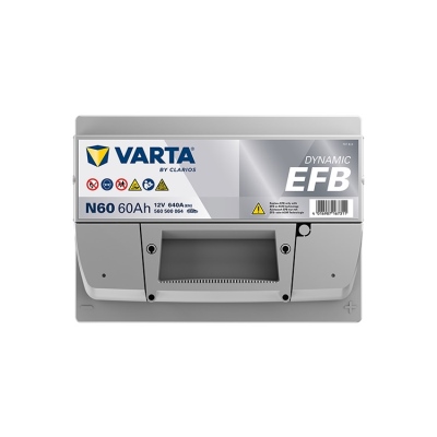 Batterie 12V 60Ah 640A, VARTA DYNAMIC EFB_3