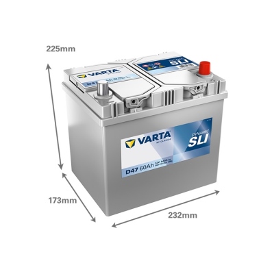 Batterie 12V 60Ah 540A, VARTA DYNAMIC SLI_1