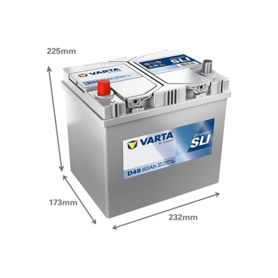 Batterie 12V 60Ah 540A, VARTA DYNAMIC SLI_1