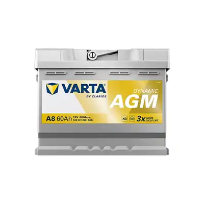 Batteria 12V 60Ah 680A, VARTA DYNAMIC AGM_2
