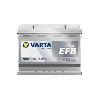 Batteria 12V 60Ah 640A, VARTA DYNAMIC EFB_2