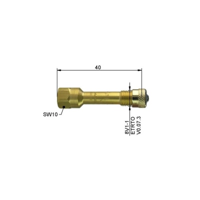 Allungamento per valvola rigido L40mm _0
