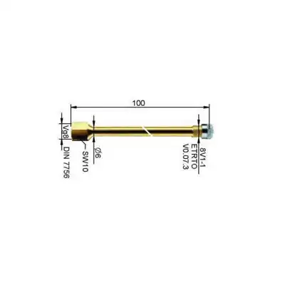 Rallonge de valve rigides L95mm _0