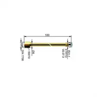 Rallonge de valve rigides L95mm 