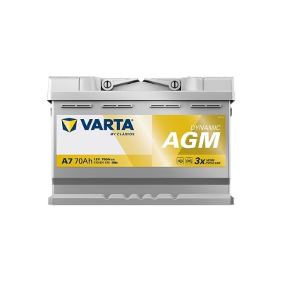 Batterie 12V 70Ah 760A, VARTA DYNAMIC AGM_2