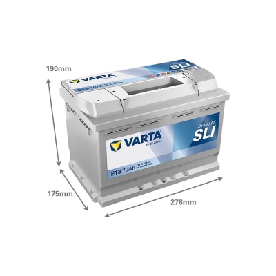 Batterie 12V 70Ah 640A, VARTA DYNAMIC SLI_1