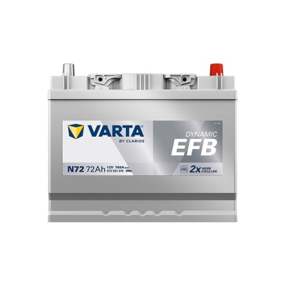 Batterie 12V 72Ah 760A, VARTA DYNAMIC EFB_2