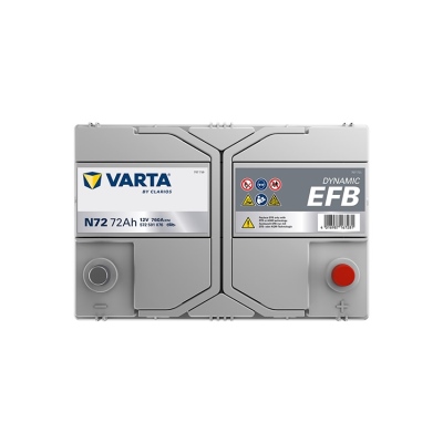 Batterie 12V 72Ah 760A, VARTA DYNAMIC EFB_3