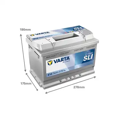 Batteria 12V 74Ah 680A, VARTA DYNAMIC SLI_1
