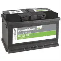 Batterie 12V 72Ah 650A Lo278mm La175mm Ha175mm