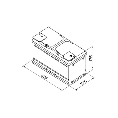 Batterie 12V 80Ah 740A L 315 B 175 H 175mm_1