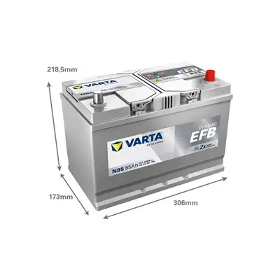 Batteria 12V 85Ah 800A, VARTA DYNAMIC EFB_1