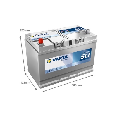 Batterie 12V 95Ah 830A, VARTA DYNAMIC SLI_1