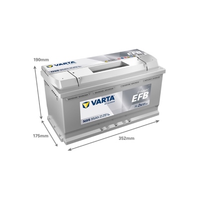 Batterie 12V 95Ah 850A, VARTA DYNAMIC EFB_1