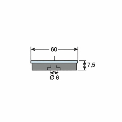 Rückstrahler 60mm gelb_1