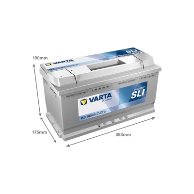 Batterie 12V 100Ah 830A, VARTA DYNAMIC SLI_1