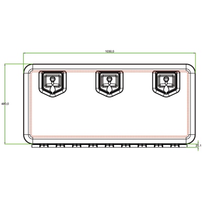 Werkzeugkasten B1030xH500xT455mm DAKEN_1