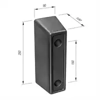 Tampone d'urto GTO LuxLaxAl 250x80x100mm 
